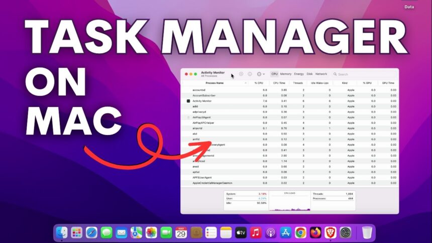 Fix task manager on Mac 2024